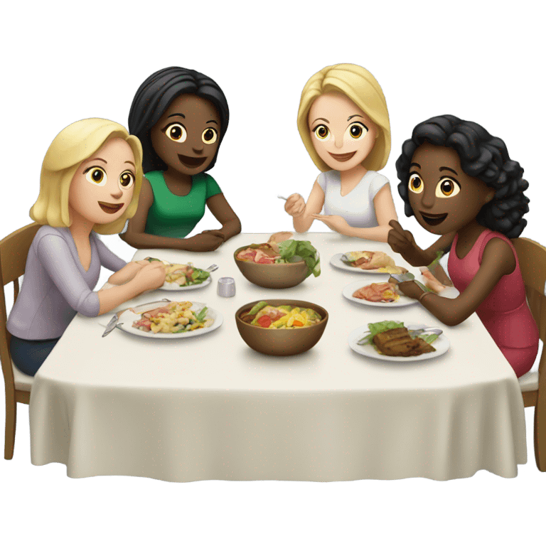 White women lunch emoji