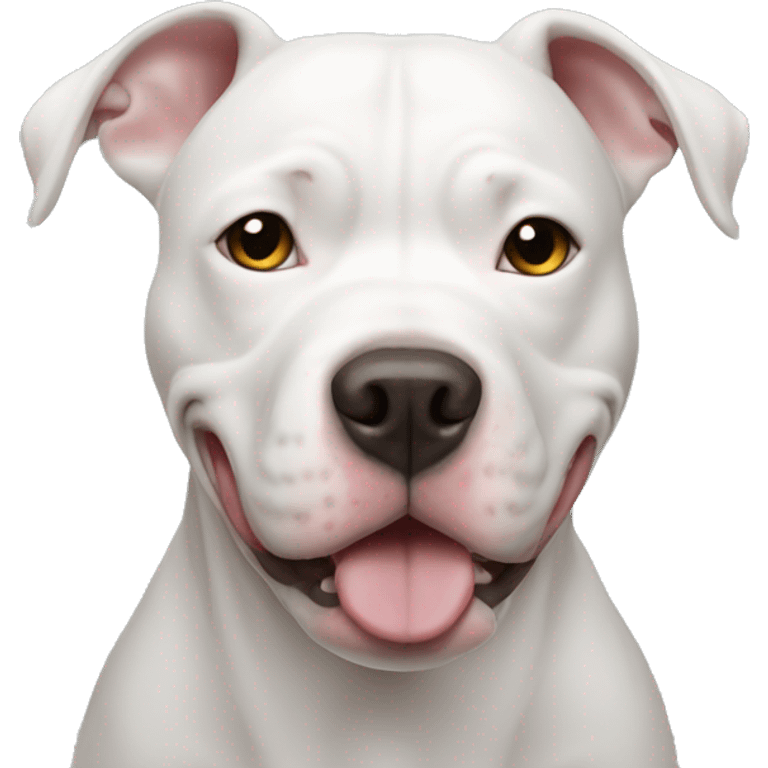 White Pitbull emoji