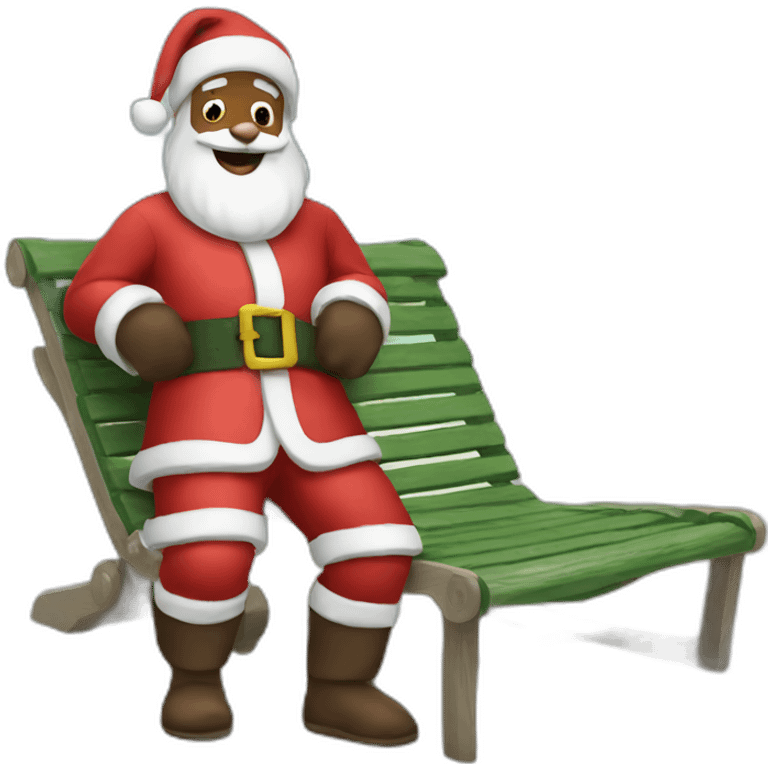 santa on holiday emoji