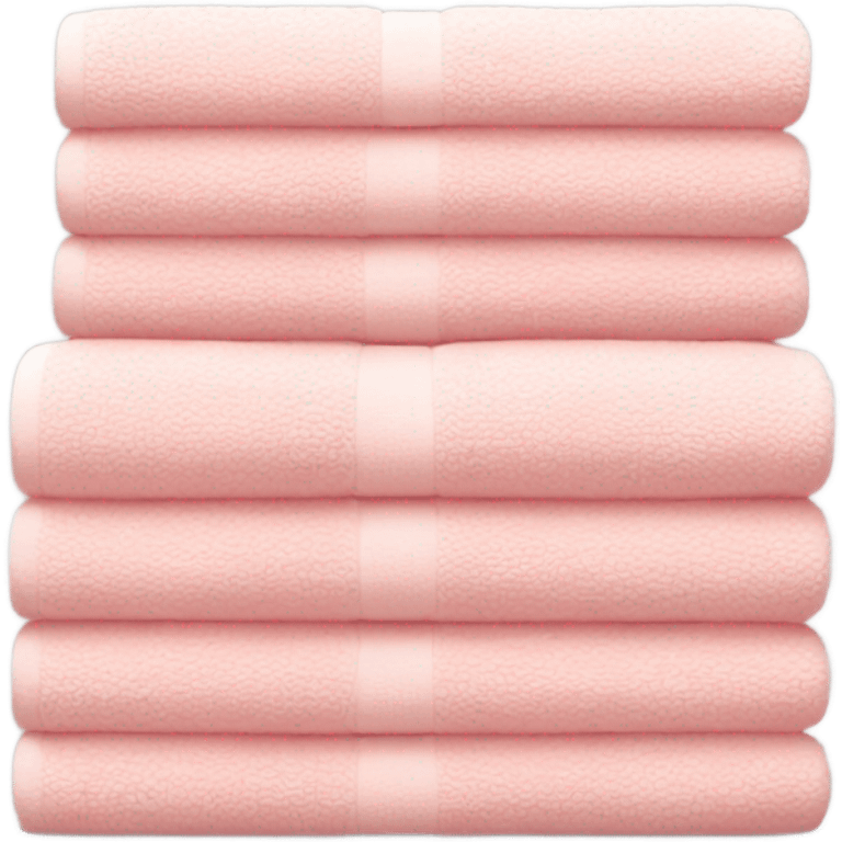 Light pink stacked towels emoji