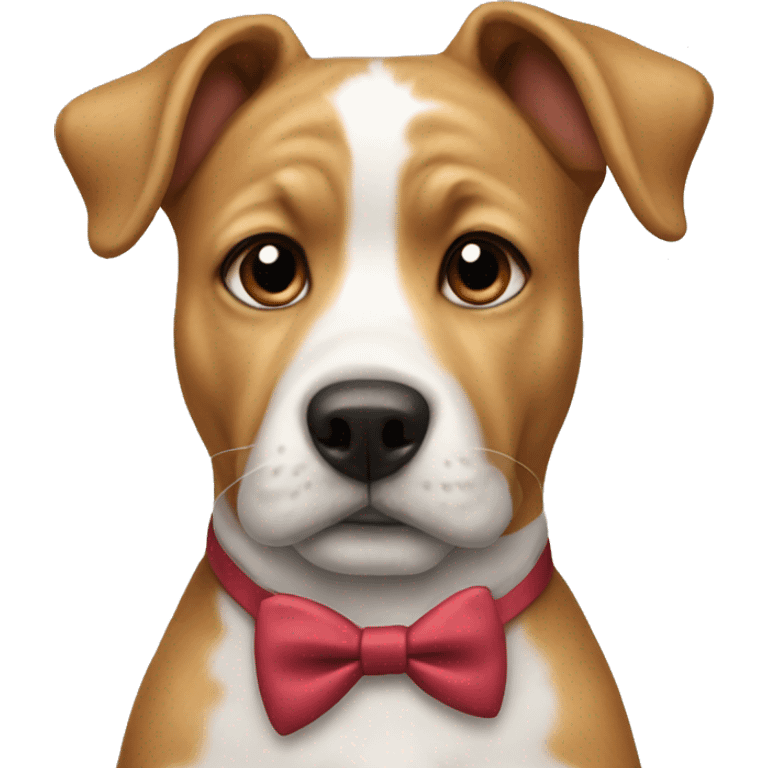 Dog with a bow tie emoji