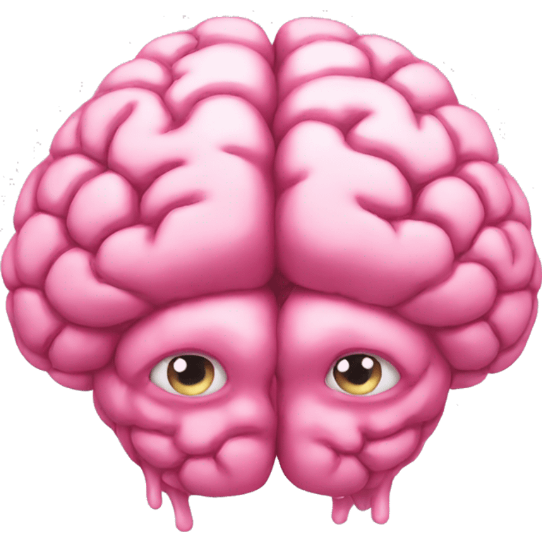 pink brain emoji