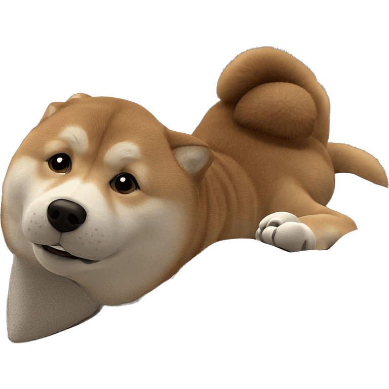 shiba inu resting indoors emoji