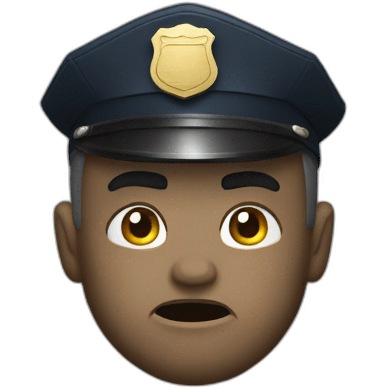 Angry cop emoji