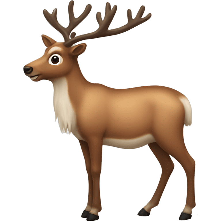 A reindeer  emoji