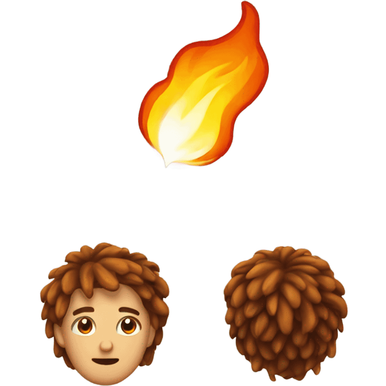 Hair on fire  emoji