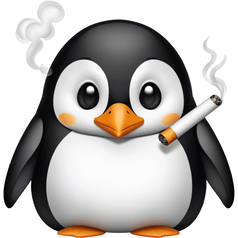 penguin smoking emoji