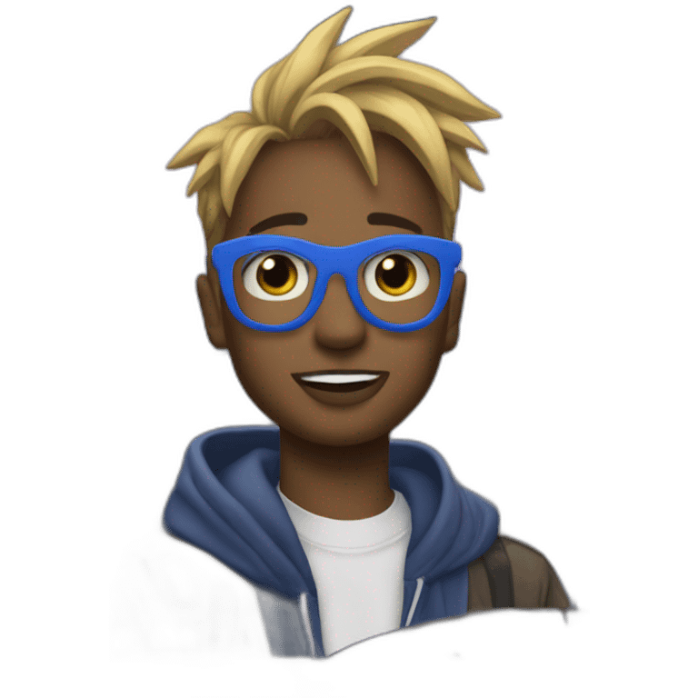 voiture bleu de l’album de juice wrld emoji