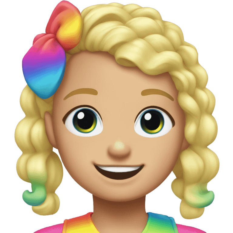 Jojo Siwa rainbow emoji