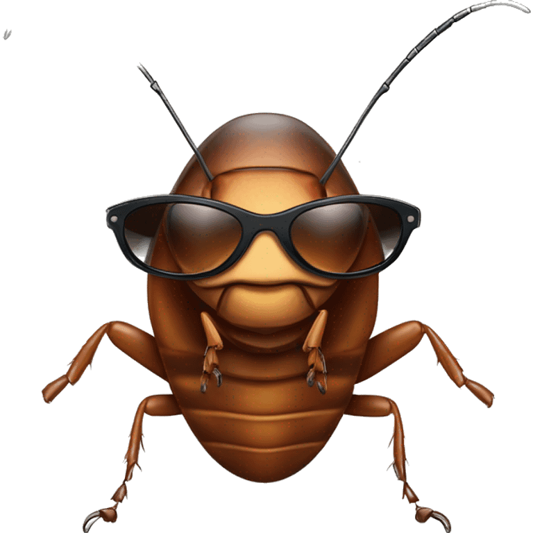 cockroach with sunglasses emoji