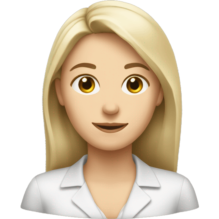 Three Caucasian female coworkers  emoji