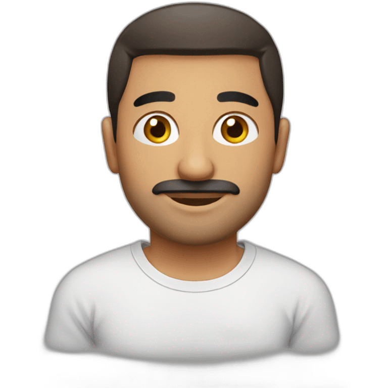 Armenian guy with a T-shirt emoji