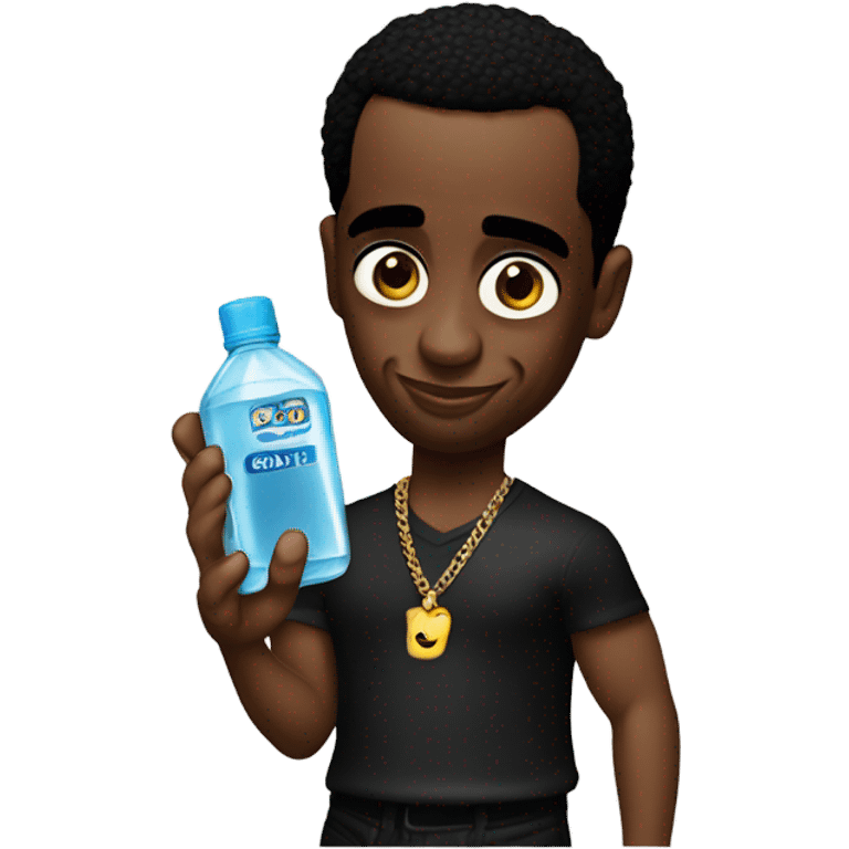 P Diddy holding baby oil emoji