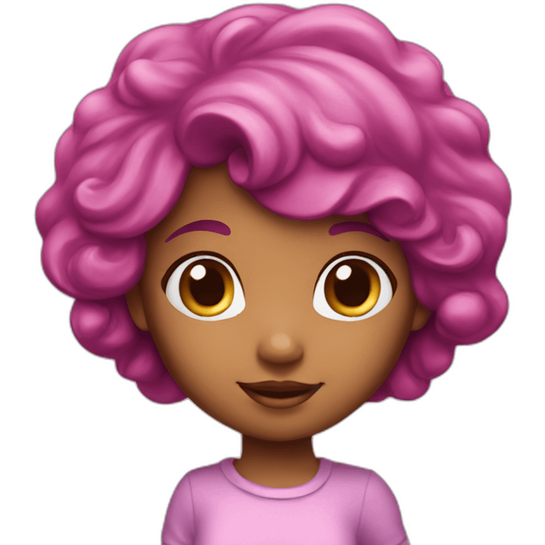 strawberry shortcake girl purple emoji