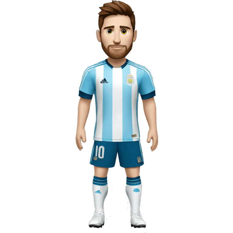 Persona camisa de futbol argentina Messi  emoji