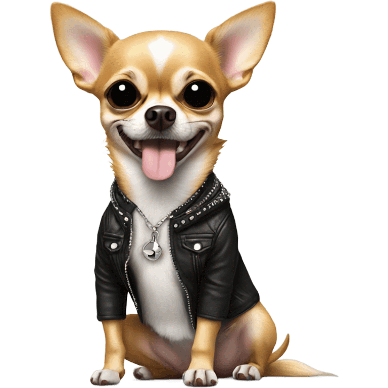 rock star chihuahua  emoji