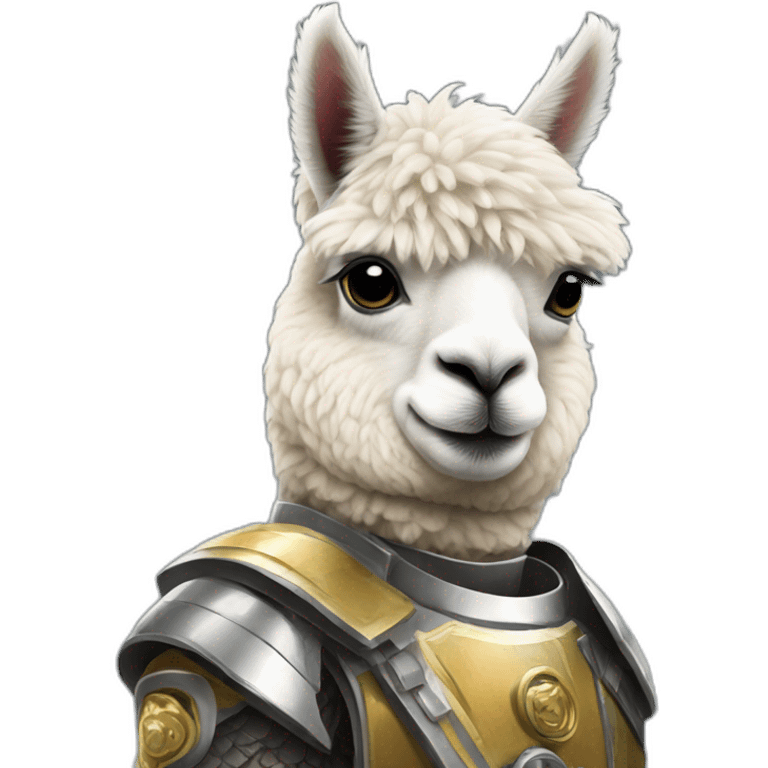 alpaca in scifi armor emoji