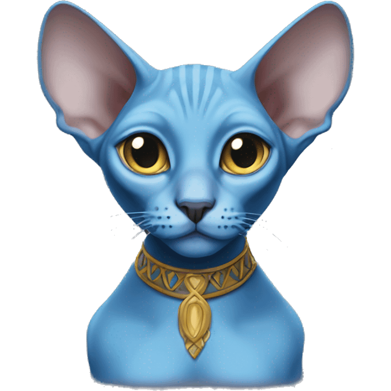 blue Sphinx cat emoji