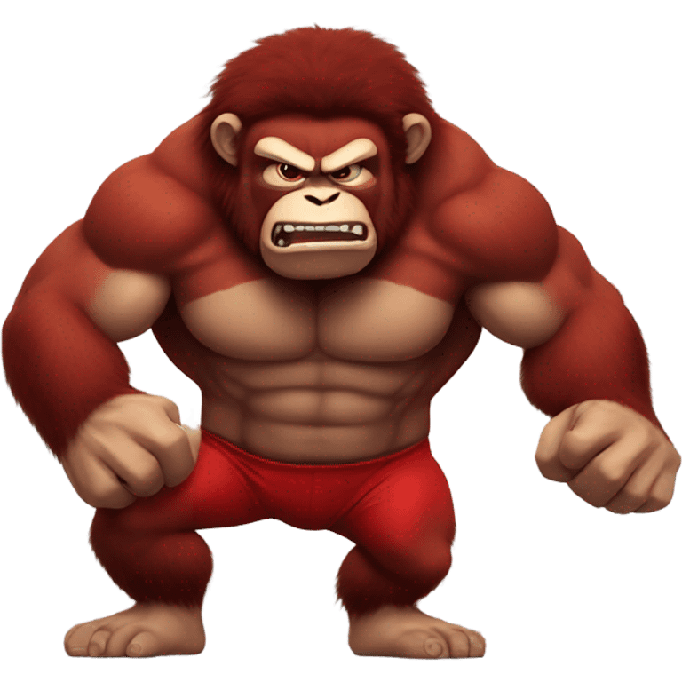 Red hulk monkey emoji