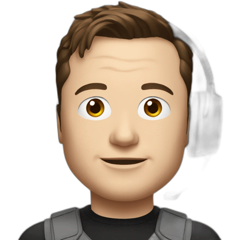 Elon musk with gaming headset emoji