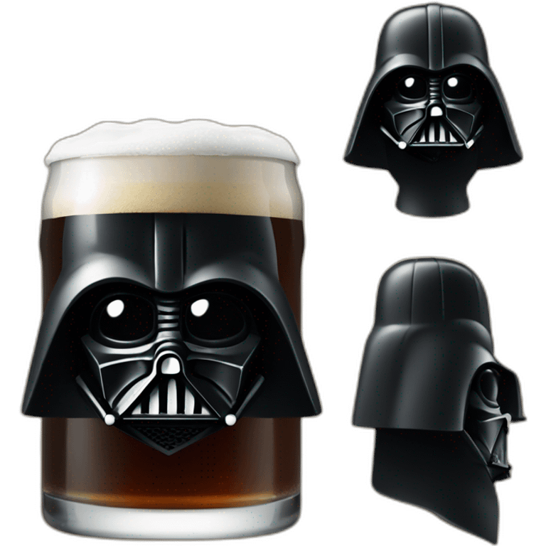 Dark vador qui boit une bier emoji