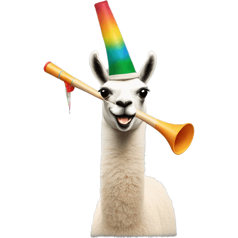 Lama with vuvuzela  emoji