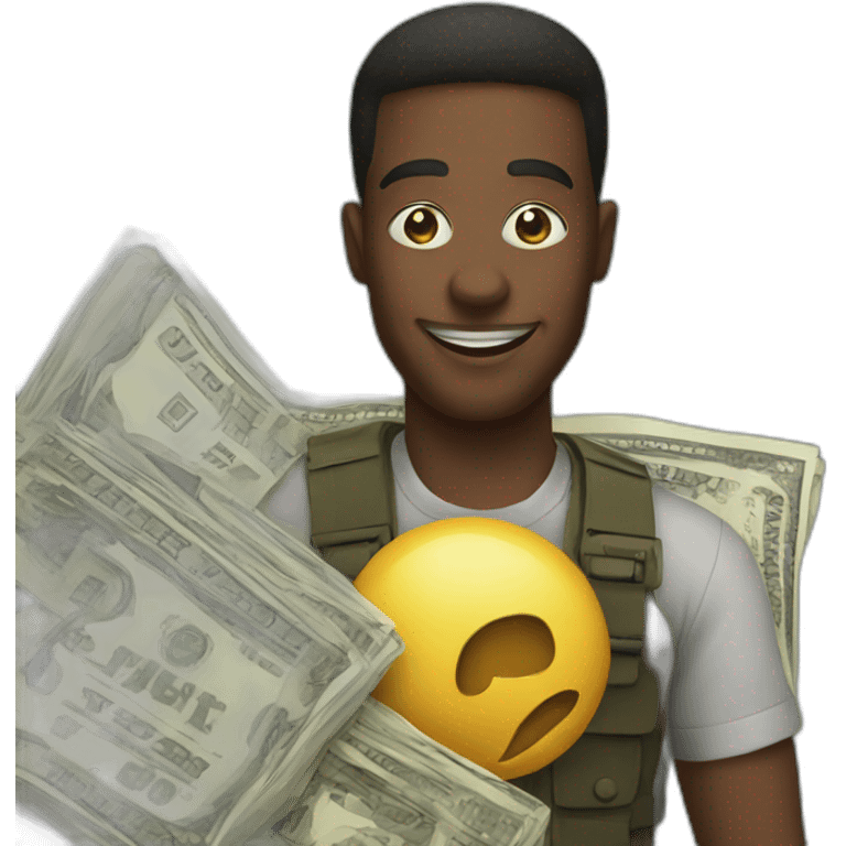 with money emoji