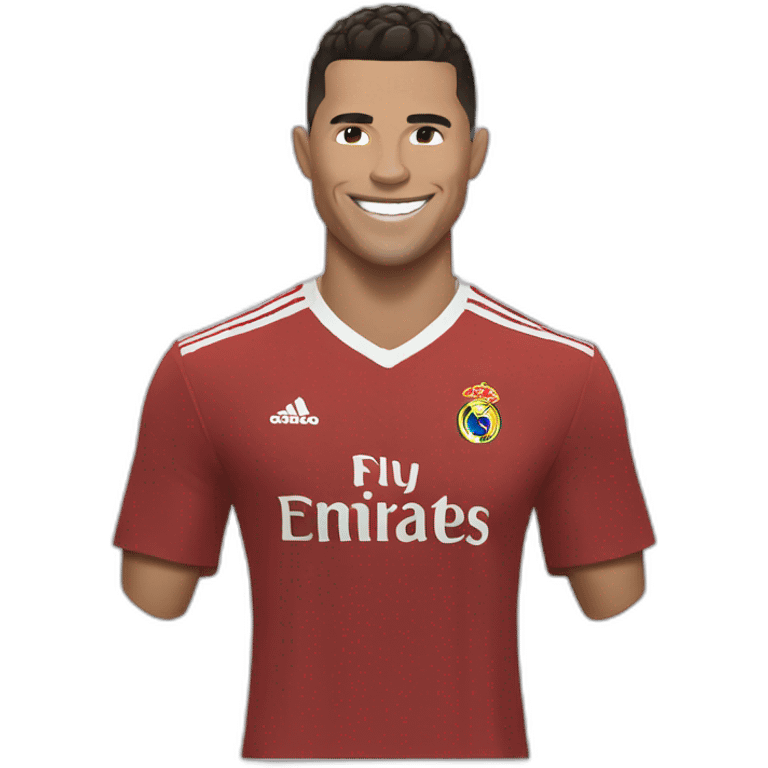 Smiling ronaldo emoji