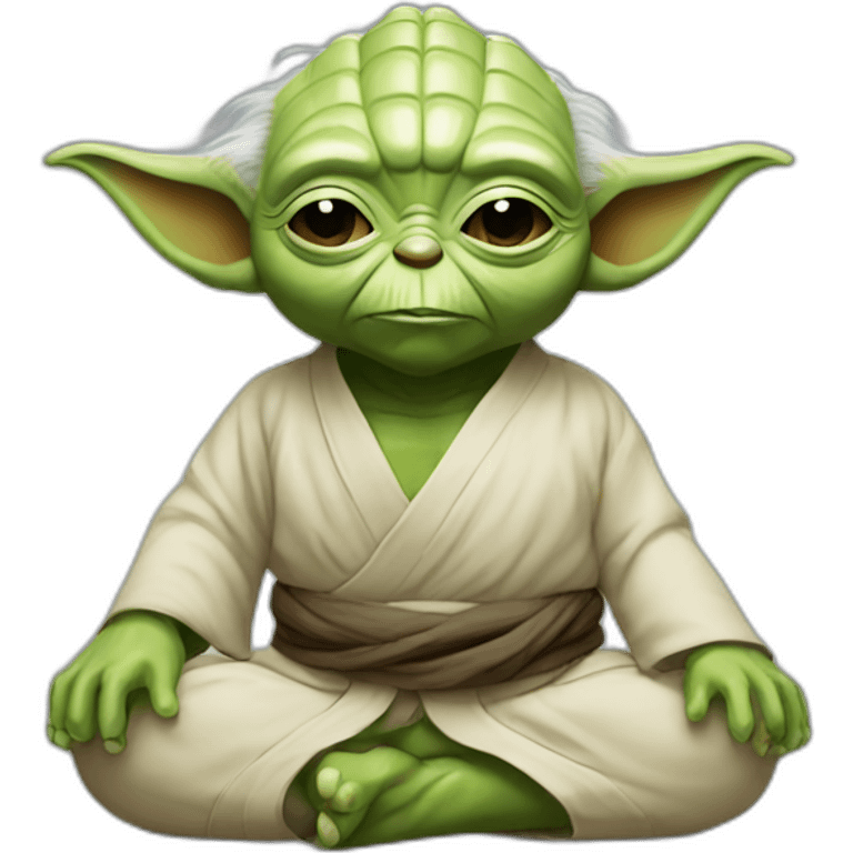 Yoda yoga emoji