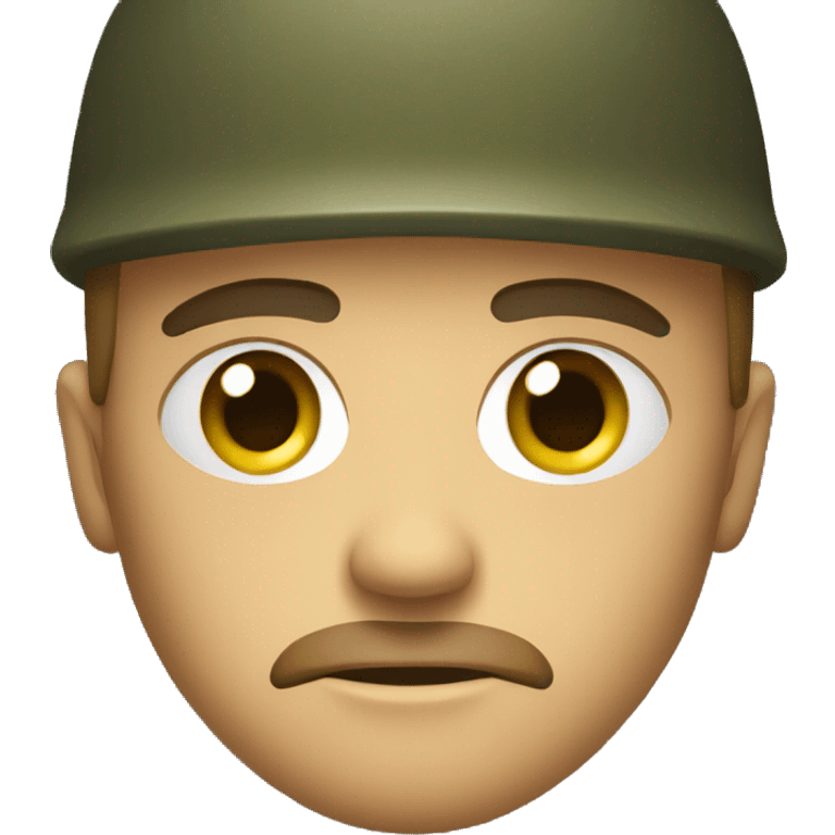 scary thousand yard soldier stare face emoji