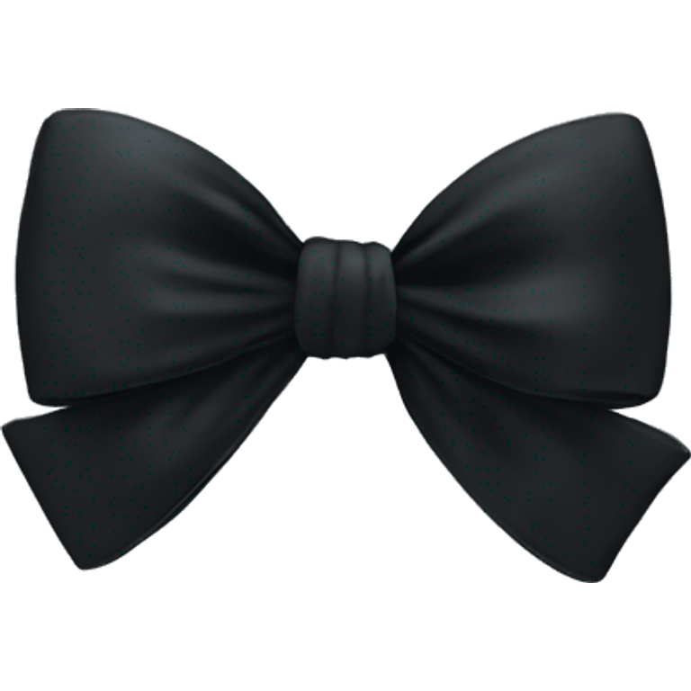 Black velvet bow emoji