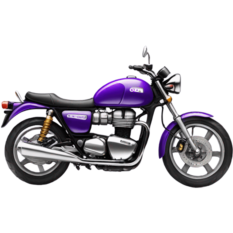 Purple triumph motorcycle emoji