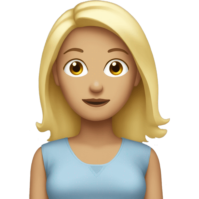 Blonde mom emoji