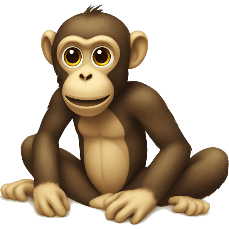 monkey at beach emoji