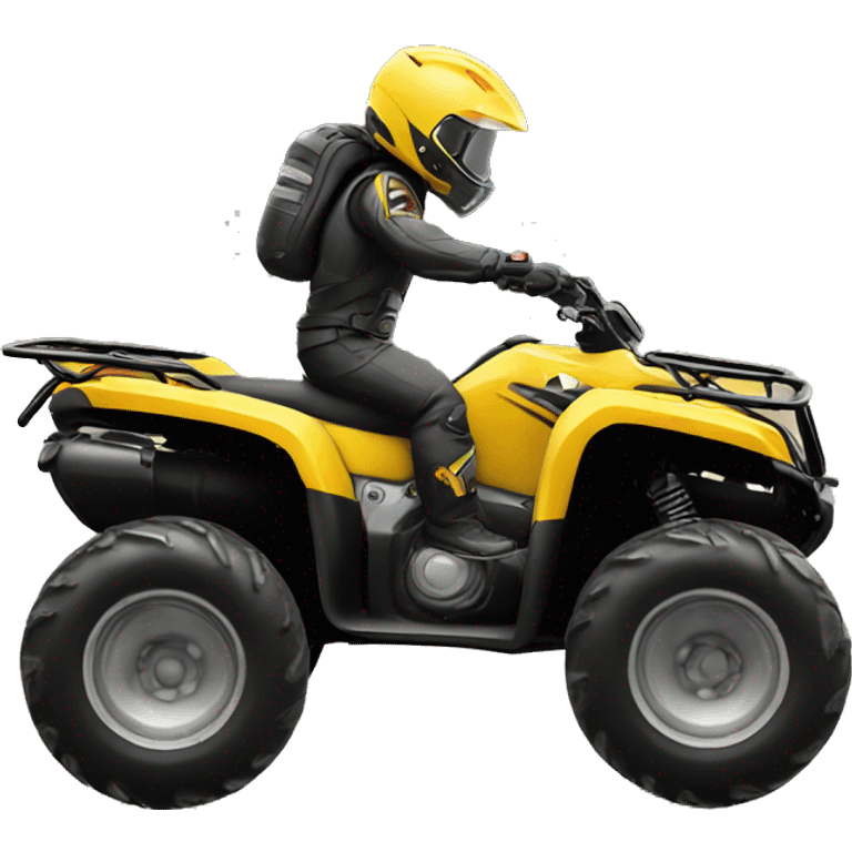 Atv doing a wheelie emoji