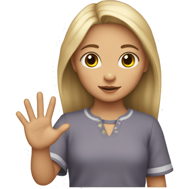 Una niña con una cataleya en la mano emoji