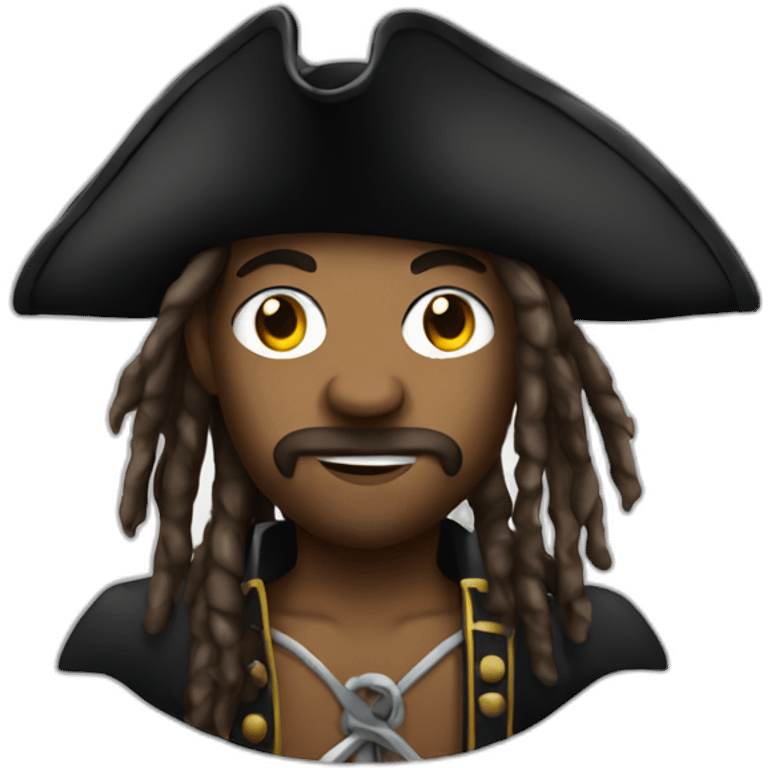 Pirate with dreadlocks emoji