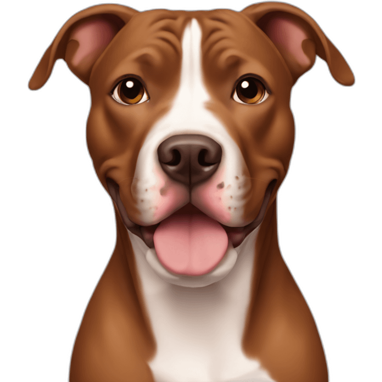 Brown pit bull emoji