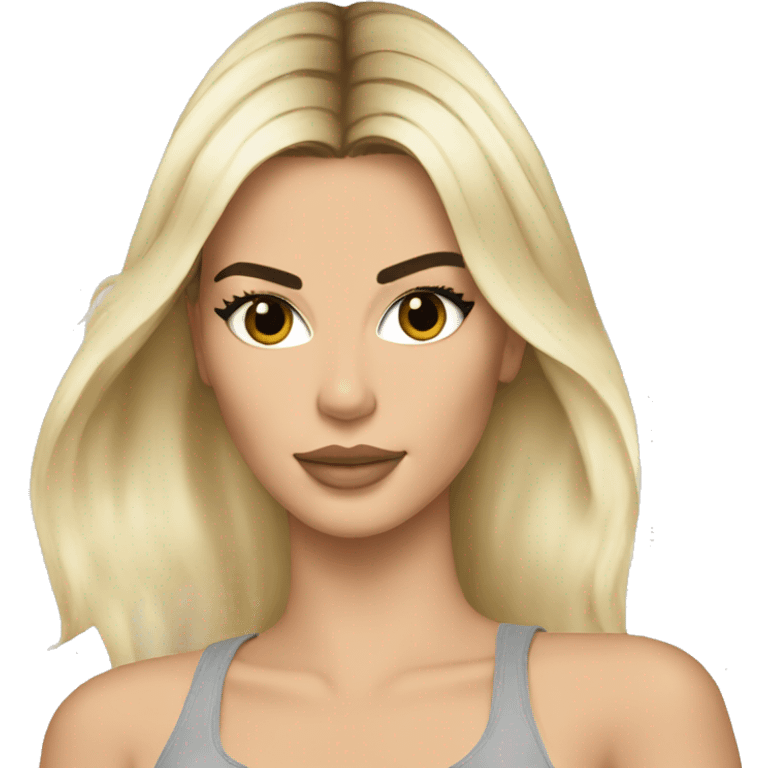 kendall jenner with blonde hair emoji