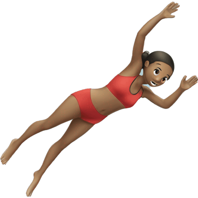 Diving girl emoji