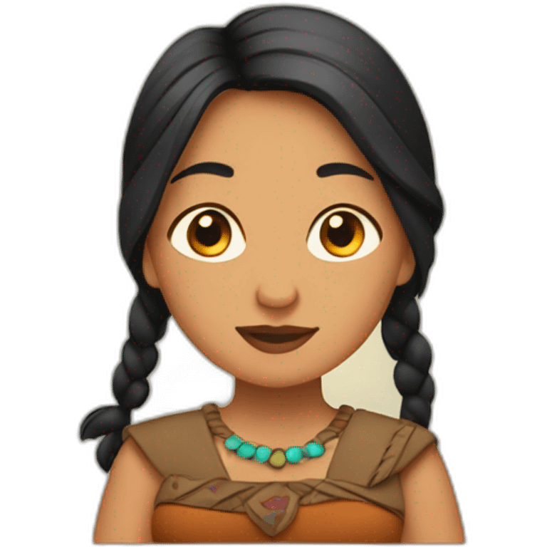 pregnant pocahantas emoji