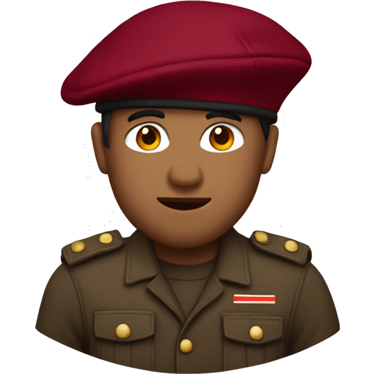 Just Burgundy beret emoji