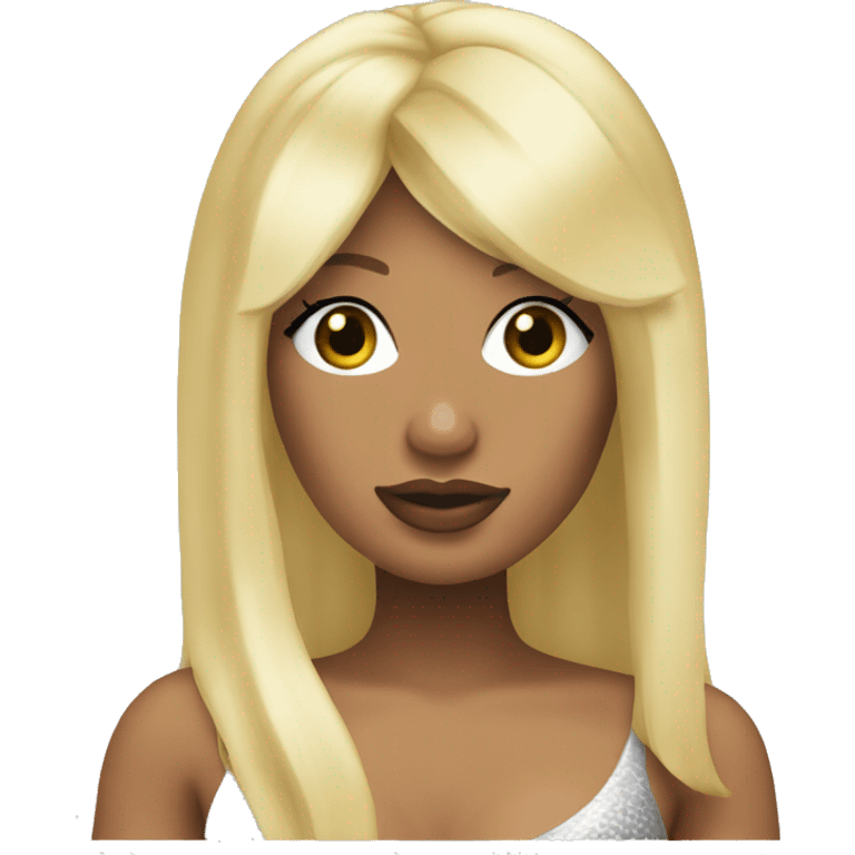 Nicki Minaj with blonde hair emoji