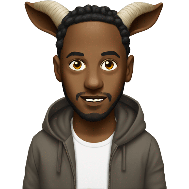 Kendrick Lamar as a goat emoji