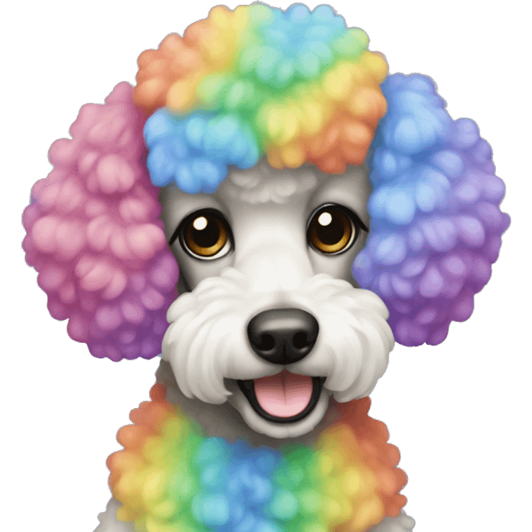 Rainbow Poodle emoji