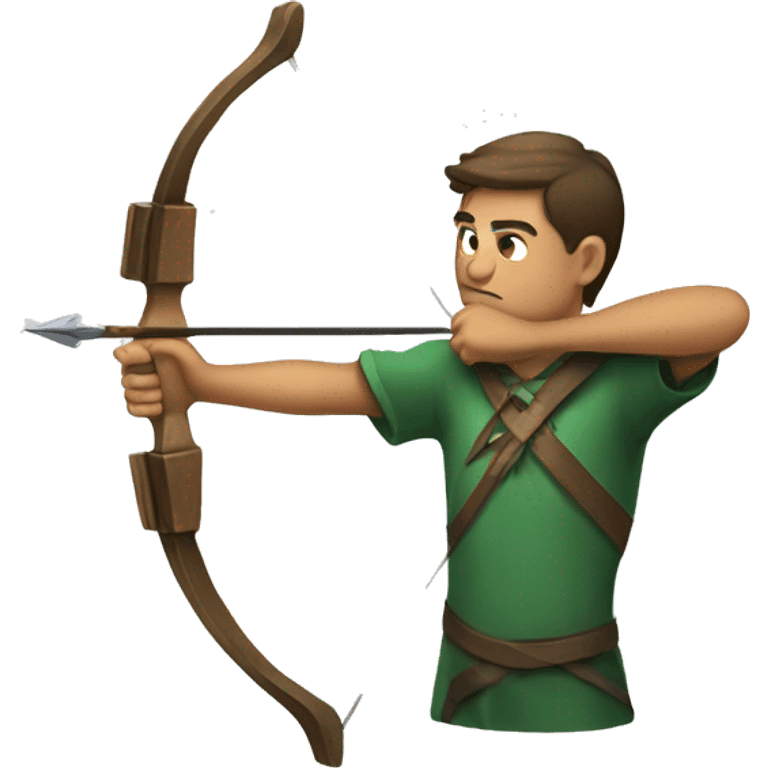 an archer aiming emoji