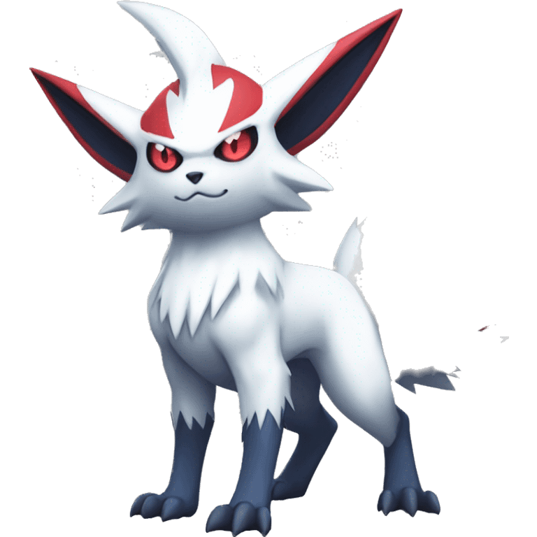 Cool Edgy Absol-Zangoose-Sneasel-Quilava, full body emoji