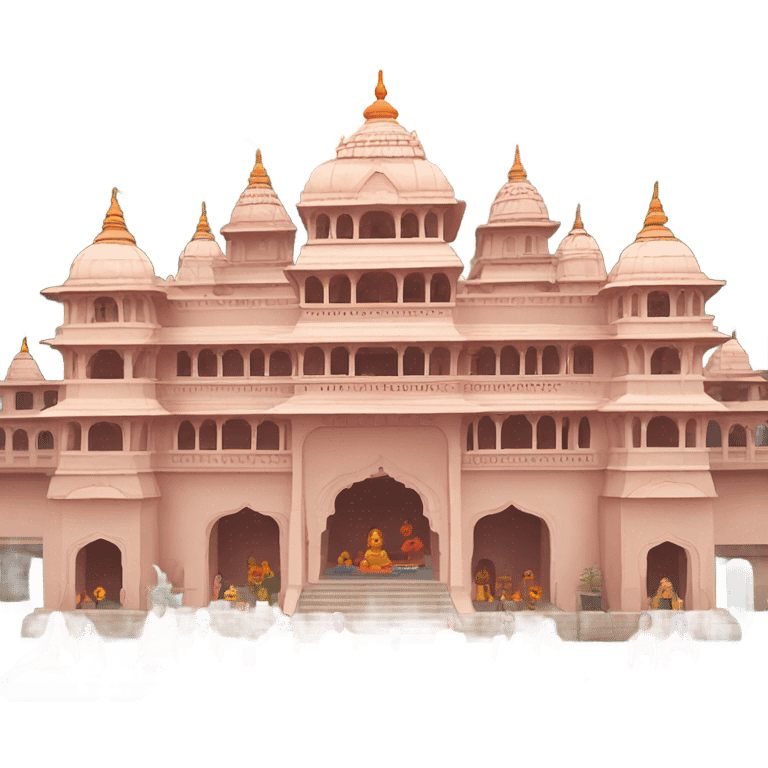 Haridwar ashram and the ganges  emoji