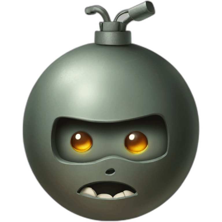 bomb head with letter A emoji