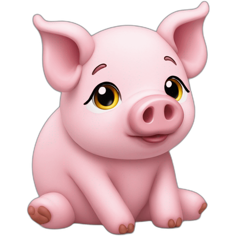 Ty-tulip-stuffed-pig-toy-slouching-sitting-plush-fluffy emoji